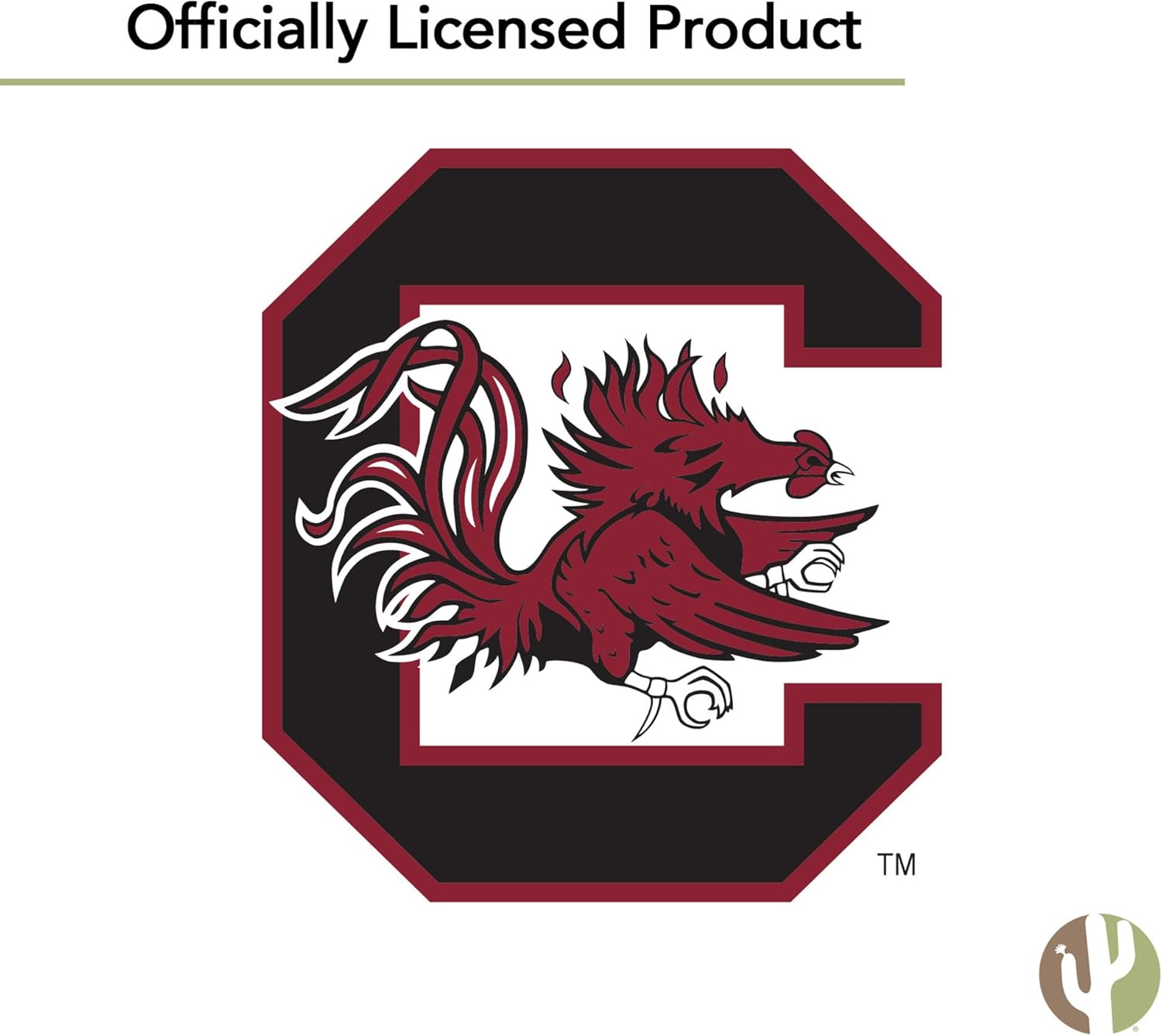 Desert Cactus University of South Carolina Circle Ceramic Coasters 4 Pack Gamecocks USC Absorbent Drink Coasters with Cork Backing (Design A) - Image 6