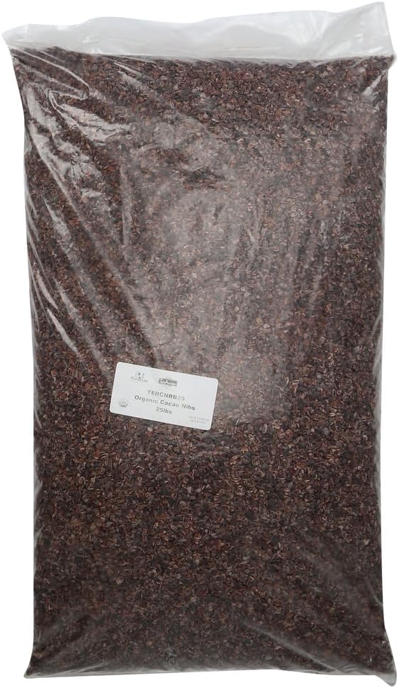 Natierra TerrAmazon Organic Cacao Nibs | Gluten Free & Vegan | 25 Pound