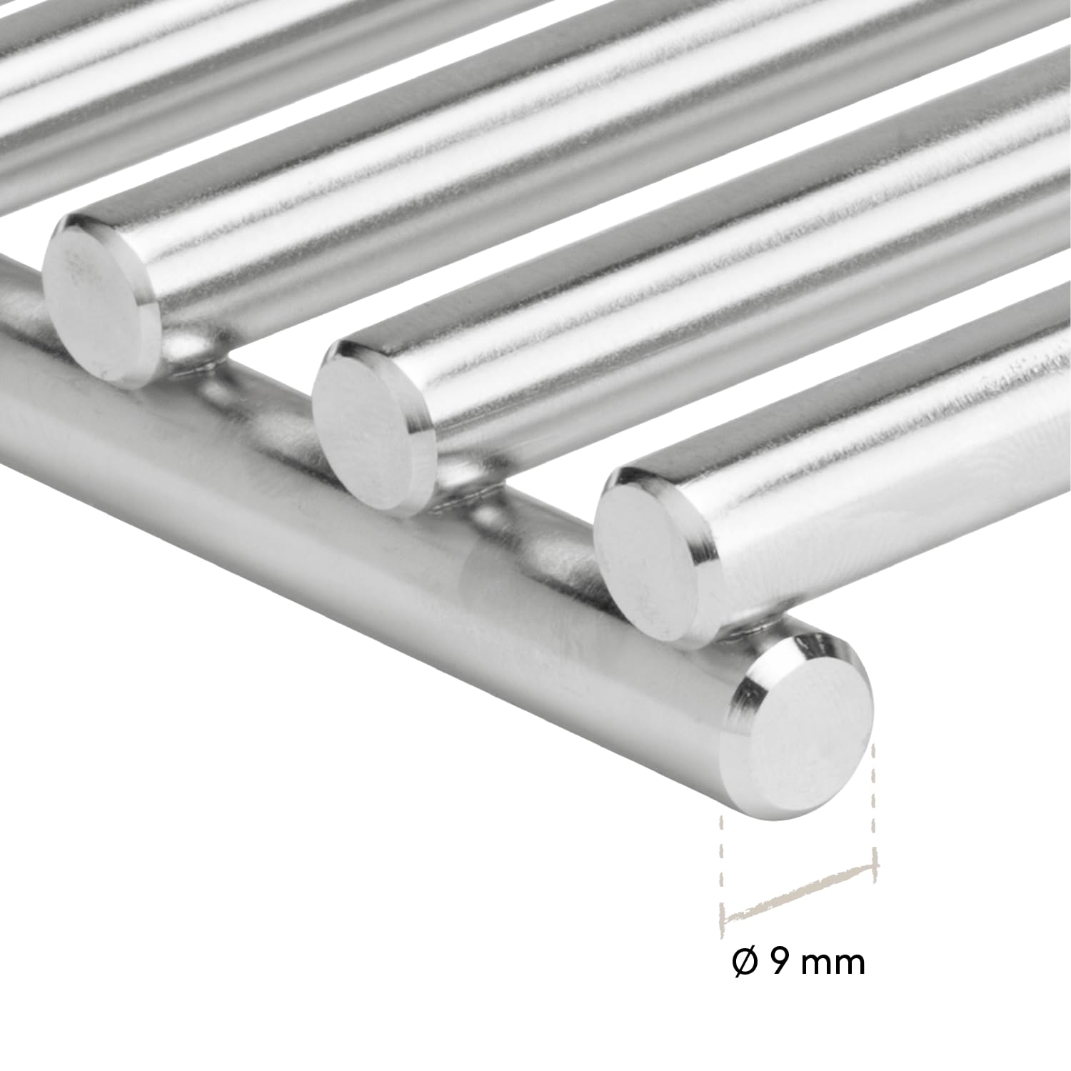 BURNHARD® Edelstahl Grillrost für Gasgrill FRED Jr., Ø 9 mm | Spülmaschinenfest
