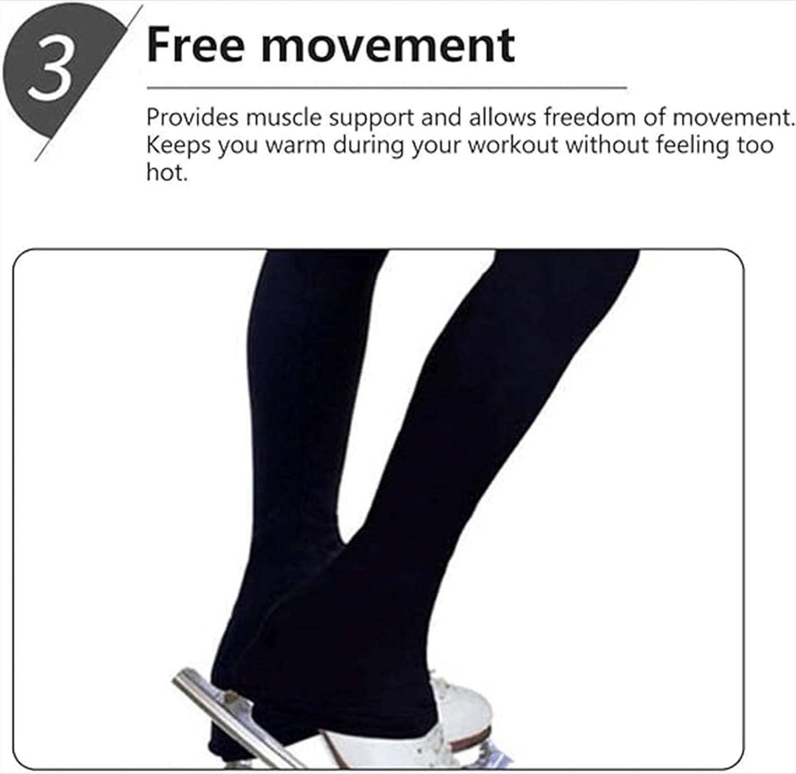 Eiskunstlauf Anzug Leggings Eislaufen Sport Sweatsuit Tanzanzug Eiskunstlauf Leggings Sportleggins Turnhose Strumpfhose