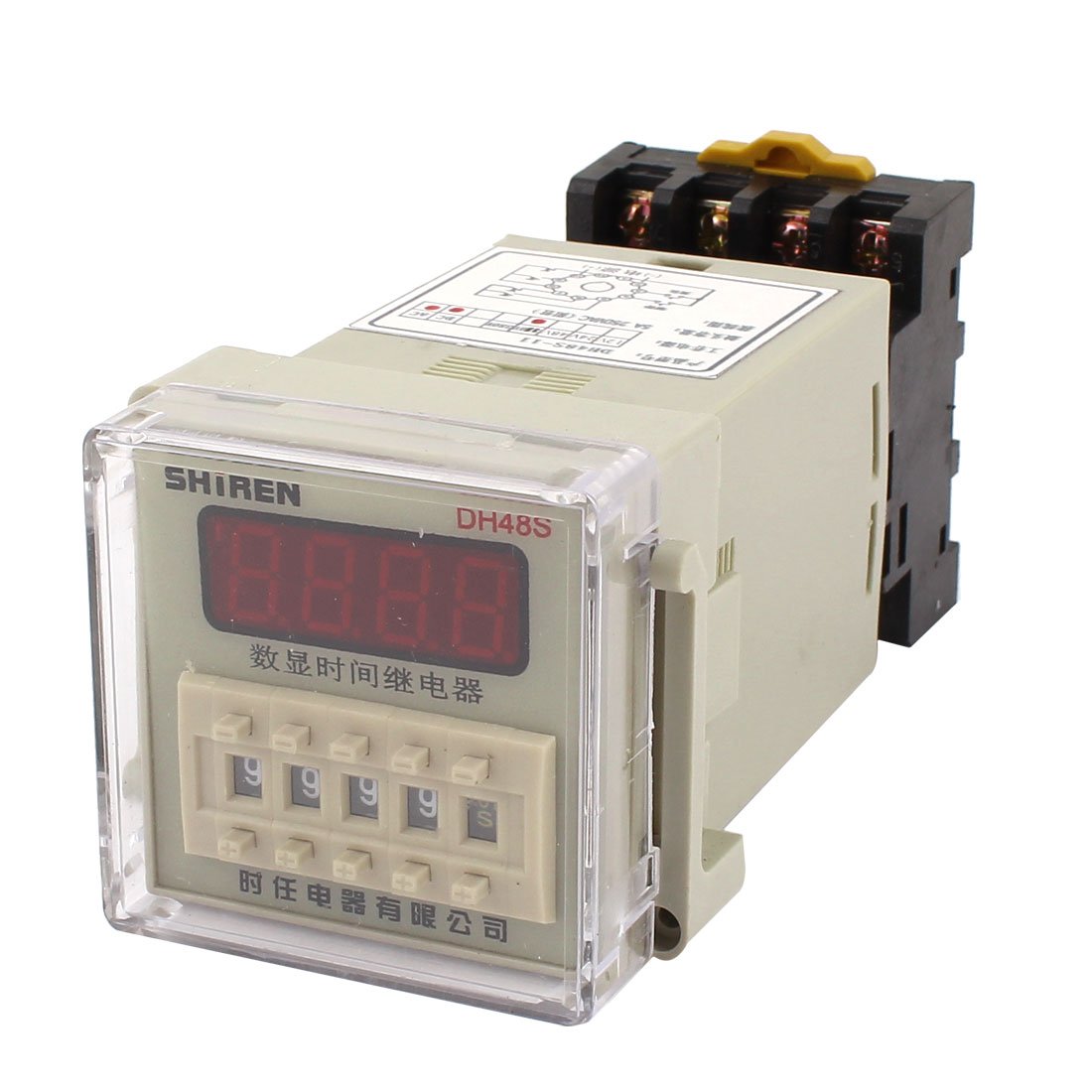Zhwtisnpe One Color Ac 110V 4Pdt Digital Display 0.01S-9999H Time Relay Timer Dh48s-11