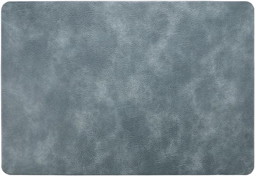 Vintage Hotel Waterproof Western Placemats Oil-Proof Table MATS Leather Placemats(D)