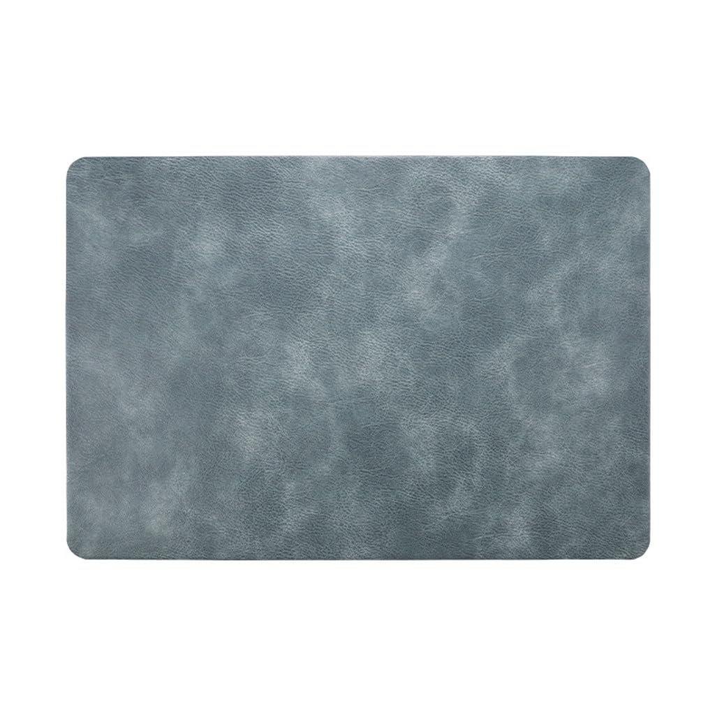 IANSHFKN Vintage Hotel Waterproof Western Placemats Oil-proof Table MATS Leather