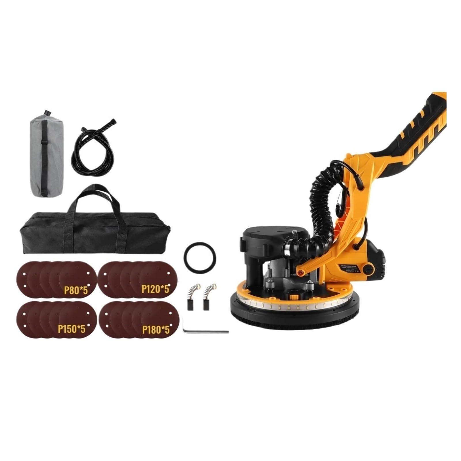 Wafohsr One Color Electric Car Angle Grinder Free Stretching Polishing Grinding Drywall Sander For Cutting Diamonds Adjustable Height Powerful Motor
