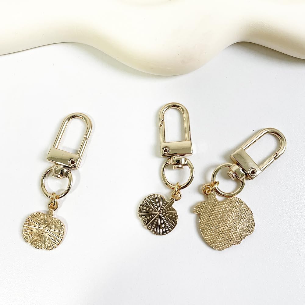 3pcs Thanksgiving Pumpkin Cute Keychain Set Leaf Small Key Chain for Women Bag Charm Car Key Ring Pendant PUMPKIN - Image 6