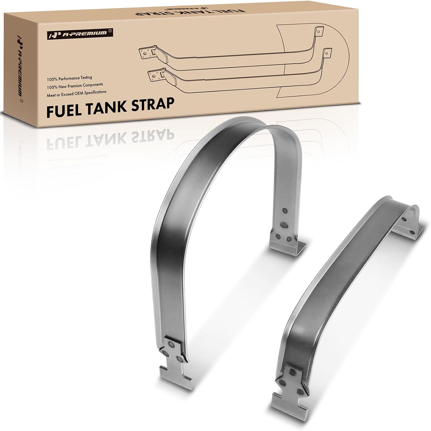 A-Premium Fuel Tank Straps Compatible with Ford F-150 Lobo Lincoln Mark LT 2010-2014 2-PC Set