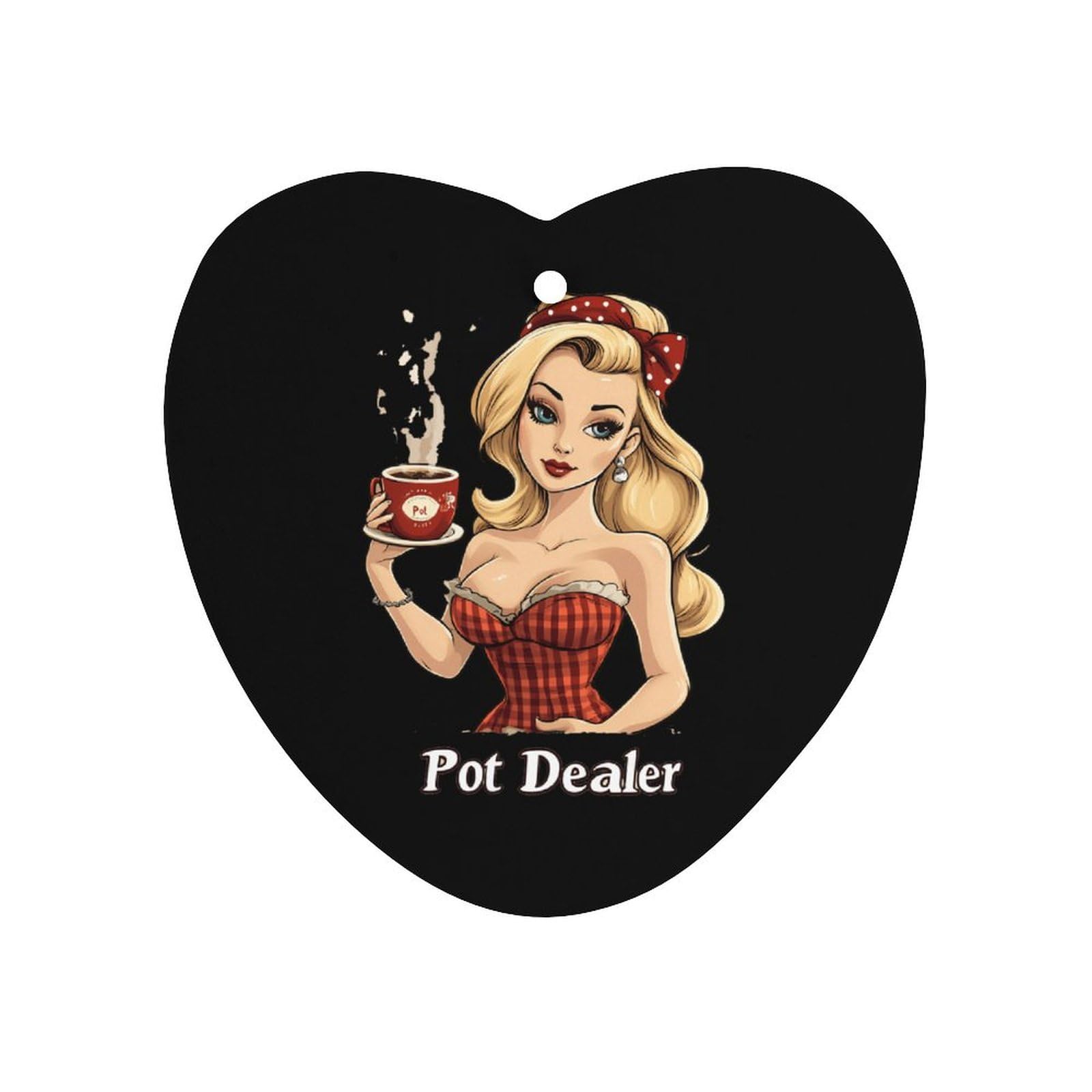 Pot Dealer Car Air Freshener Hanging Aromatherapy Tablets for Car Accessories Love form