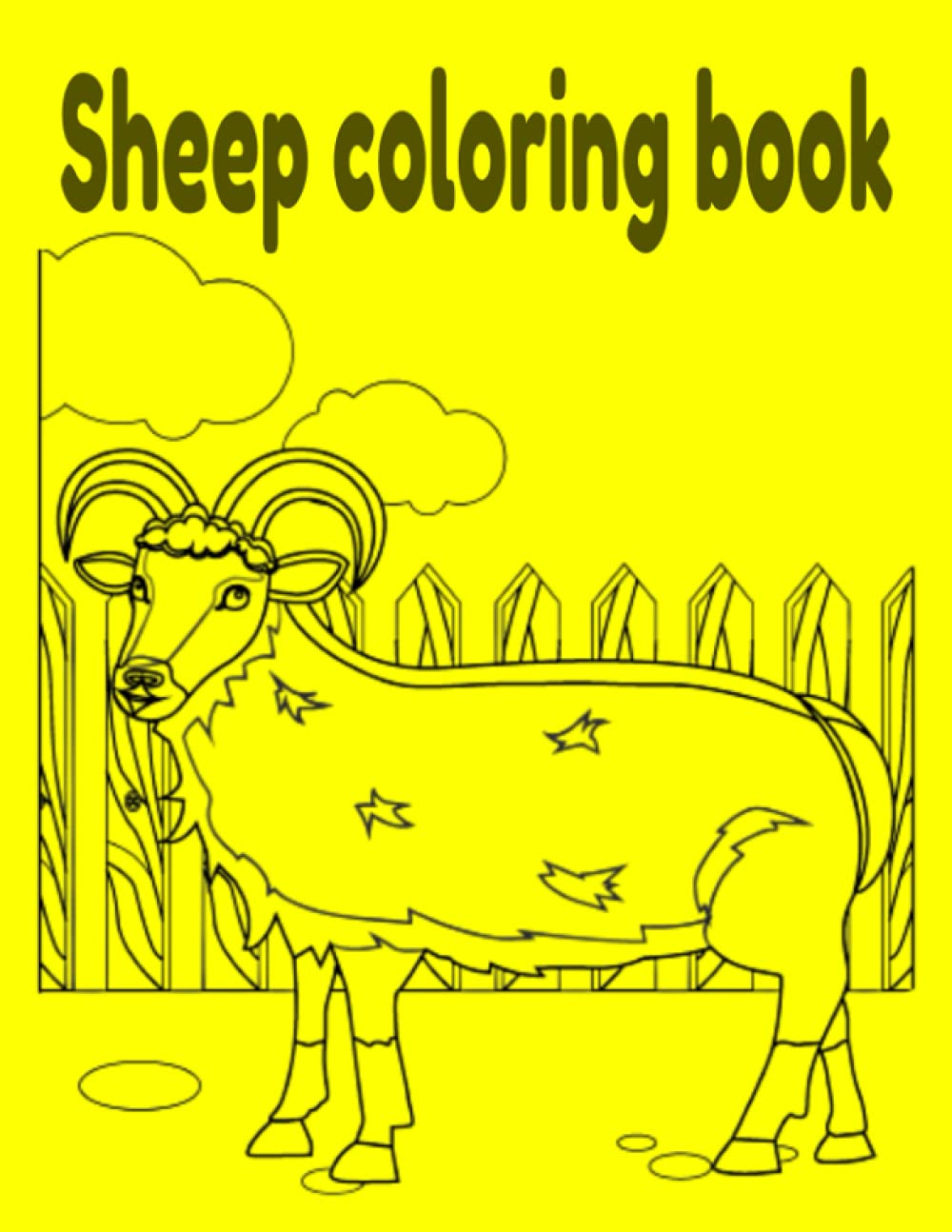 Sheep coloring book