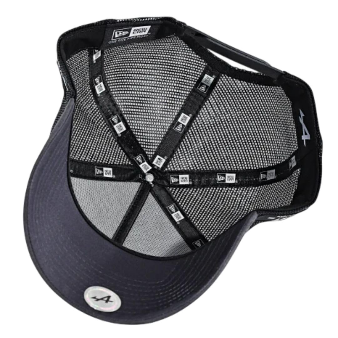 New Era Alpine F1 Team Logo Cap Carbon Grau/Schwarz