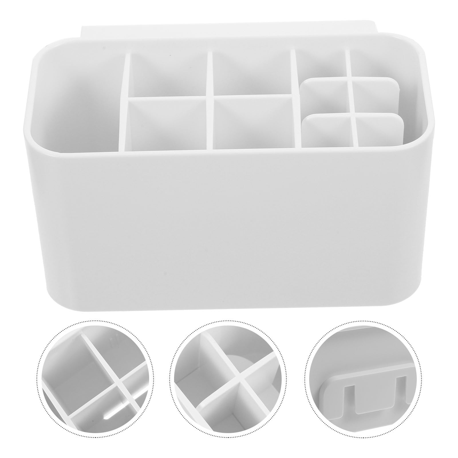 Soporte para Cepillos de Dientes Estuche Desmontable y Organizador de Cepillos para Baño, Diseño Simple de Abs Capacidad Adecuada y Ahorro de Espacio para Uso Diario Hogar