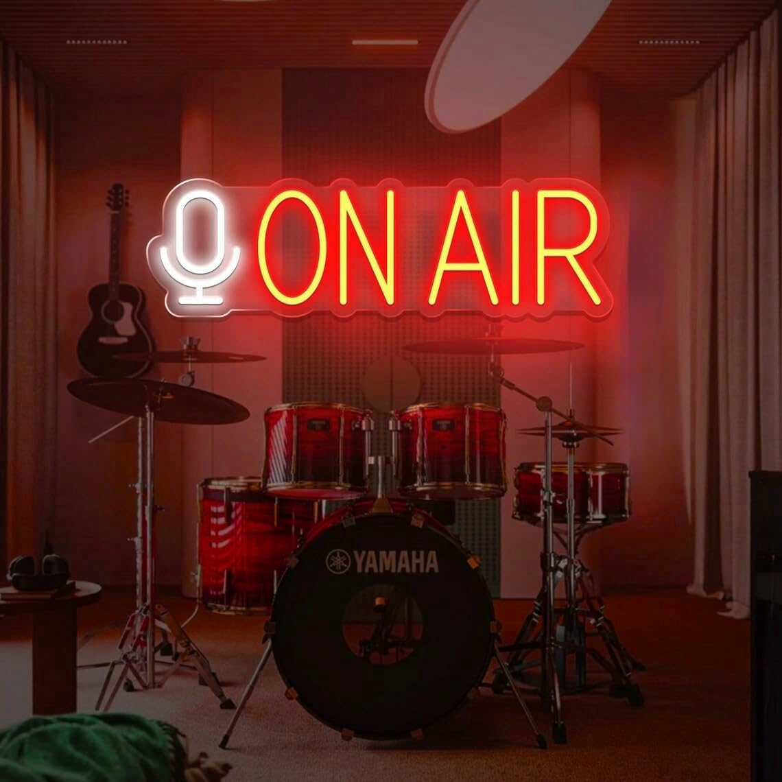 On Air Led Neon Sign Podcast Studio Neon Sign On Air Sign Streaming Sign Cool Led Signs Game Room Wall Art Decor Scene Decor