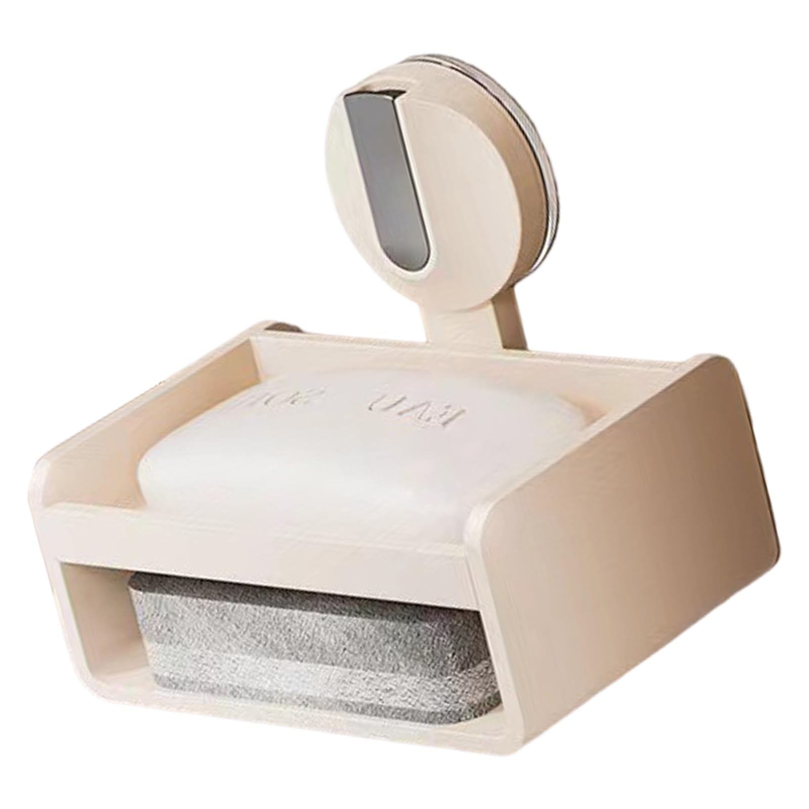 Soap Carbon Steel Soap Tray Wall Mounted with Strong Suction Cup and Hook for Bathroom Organization Wall Mounted Tray