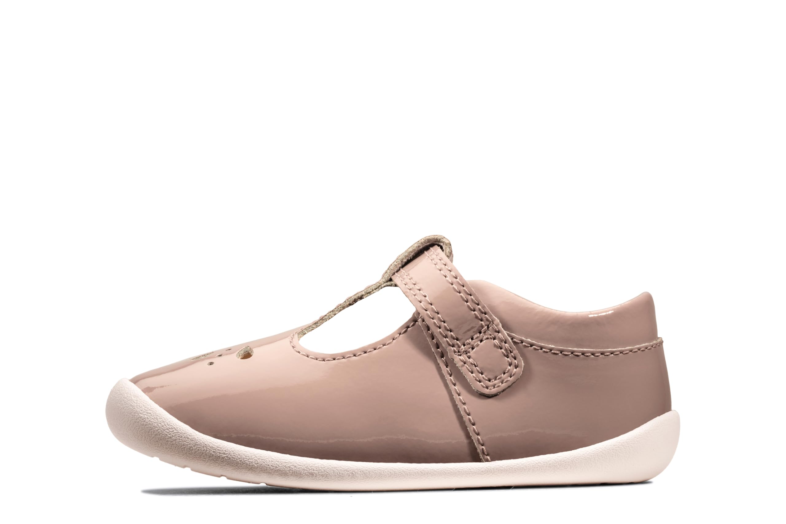 Clarks Girls Pink Casual T-Bar Shoes Roamer Star - Uk 5.5 Infant - G