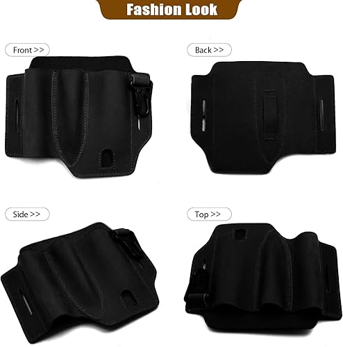 Vista 18 de Leatherman Multitool - Bolsa EDC para hombre, funda multiherramienta para cinturón, funda de cuero, bolsa de herramientas para linterna, regalos