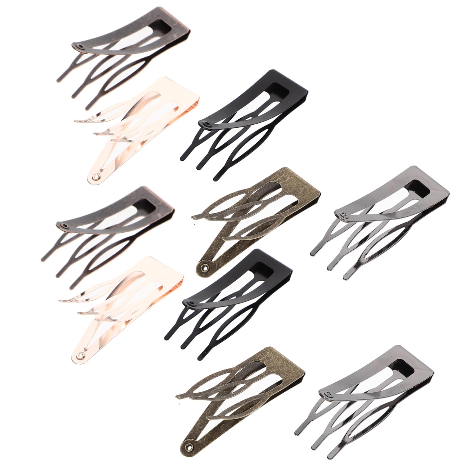 40 Pinces à Cheveux Métalliques, Clips pour Frange et Cheveux Courts