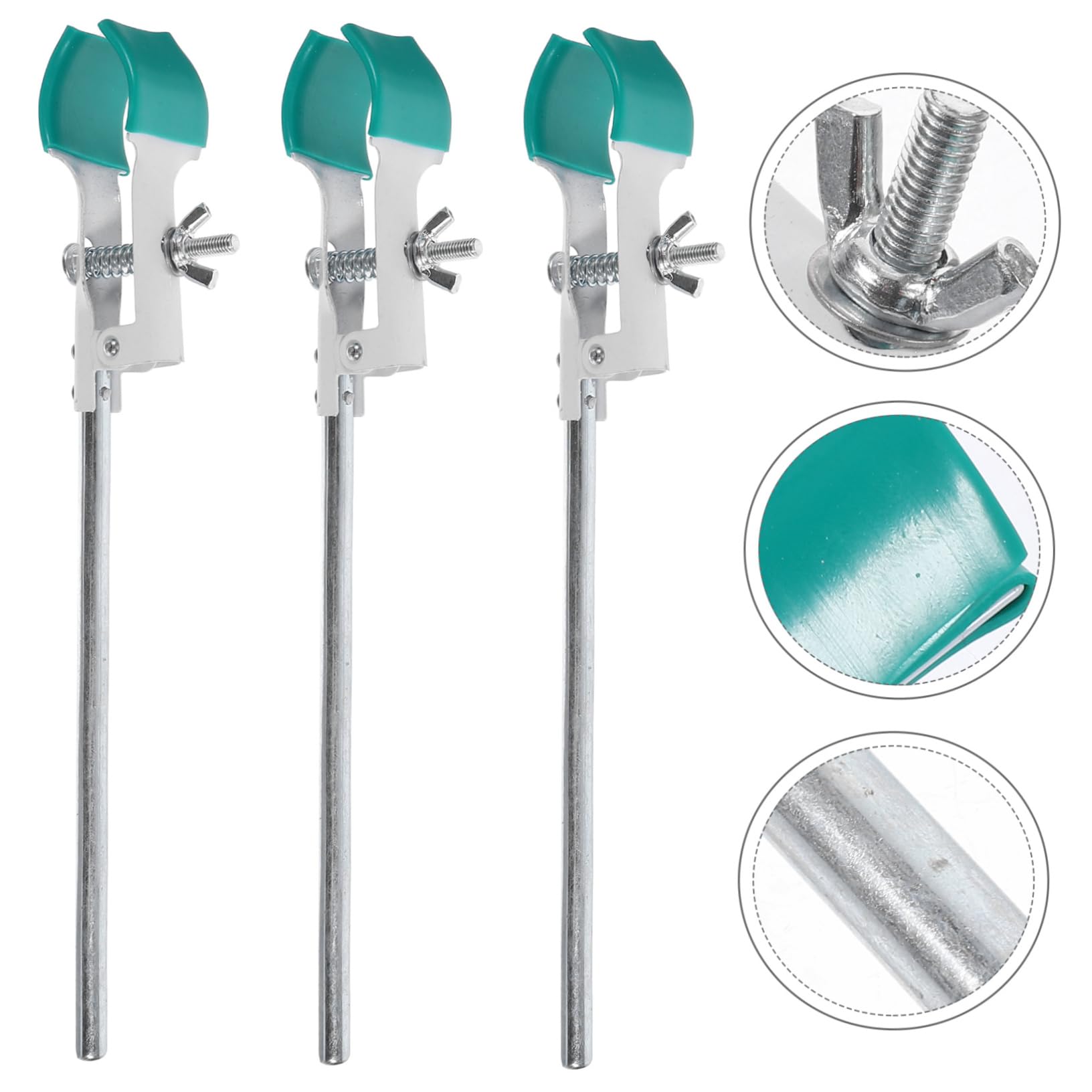 iplusmile Kit De Pinces Pour Flacons 3 Pièces Pinces Pour Béchers Pinces Pour Tubes À Essai Accessoires Pour Tables De Titrage Pinces Fixes À Fond Rond