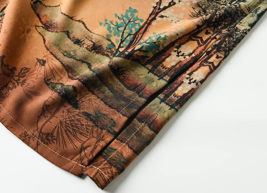 Ledamon Women's Kimono Long Robe - Classic Floral Bathrobe Nightgown - Image 7