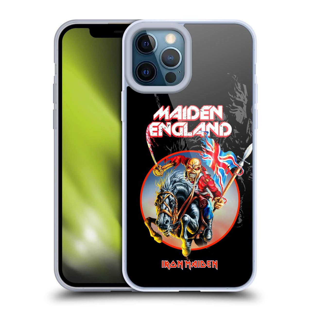 Carcasa de gel de silicona Iron Maiden Inglaterra para Apple iPhone 12 Pro Max 7