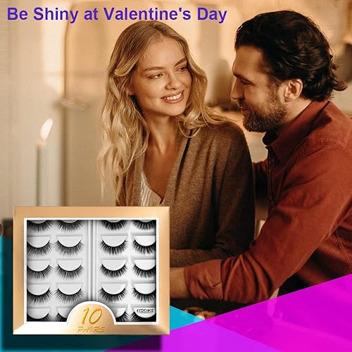 Miniatura 2 de BlueSmurfs - 5 pares de pestañas postizas 3D esponjosas  Pestañas postizas de visón sintético para el día de Halloween, pestañas de zorro, pestañas