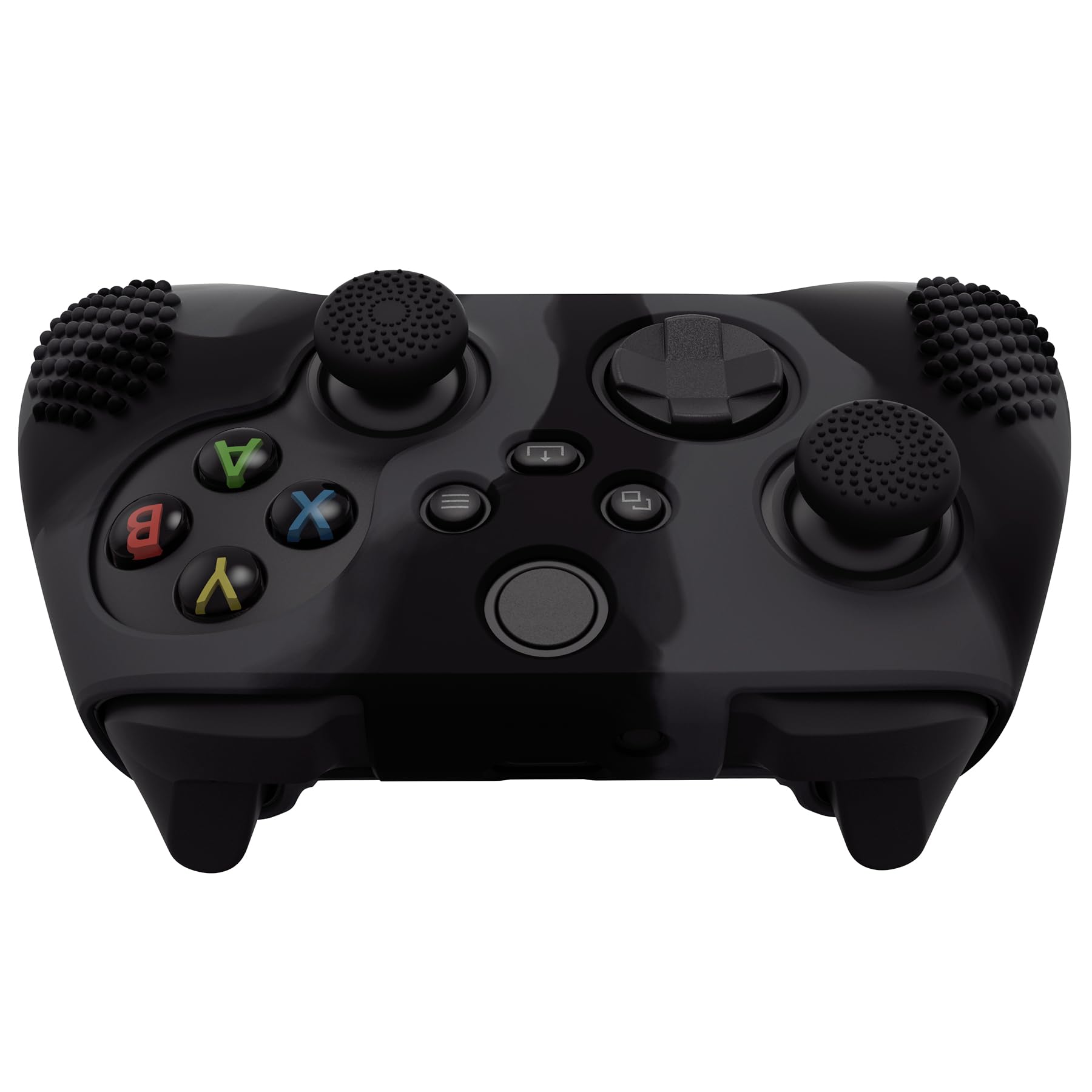 eXtremeRate PlayVital Funda de Silicona para Xbox Series X/S, Carcasa Antideslizante con 6 Thumb Grips, Protector Ergonómico, Accesorios para Xbox Series X/S - 3D Tachonado (Oscuro Gris Negro) — view 8