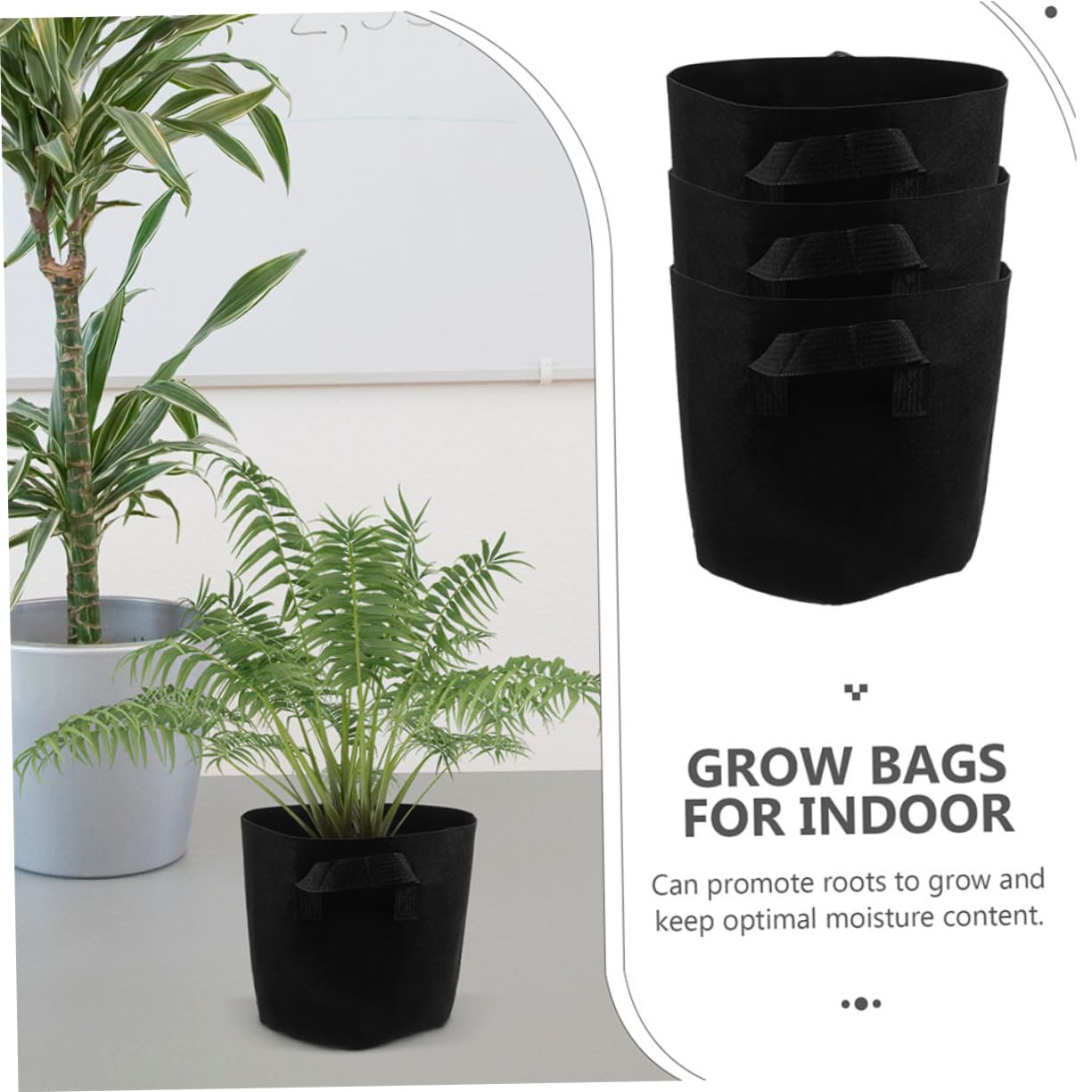 BESPORTBLE Bolsas De Cultivo De Tela No Tejida 7 Galones Asas Ideales para Fresas y Flores