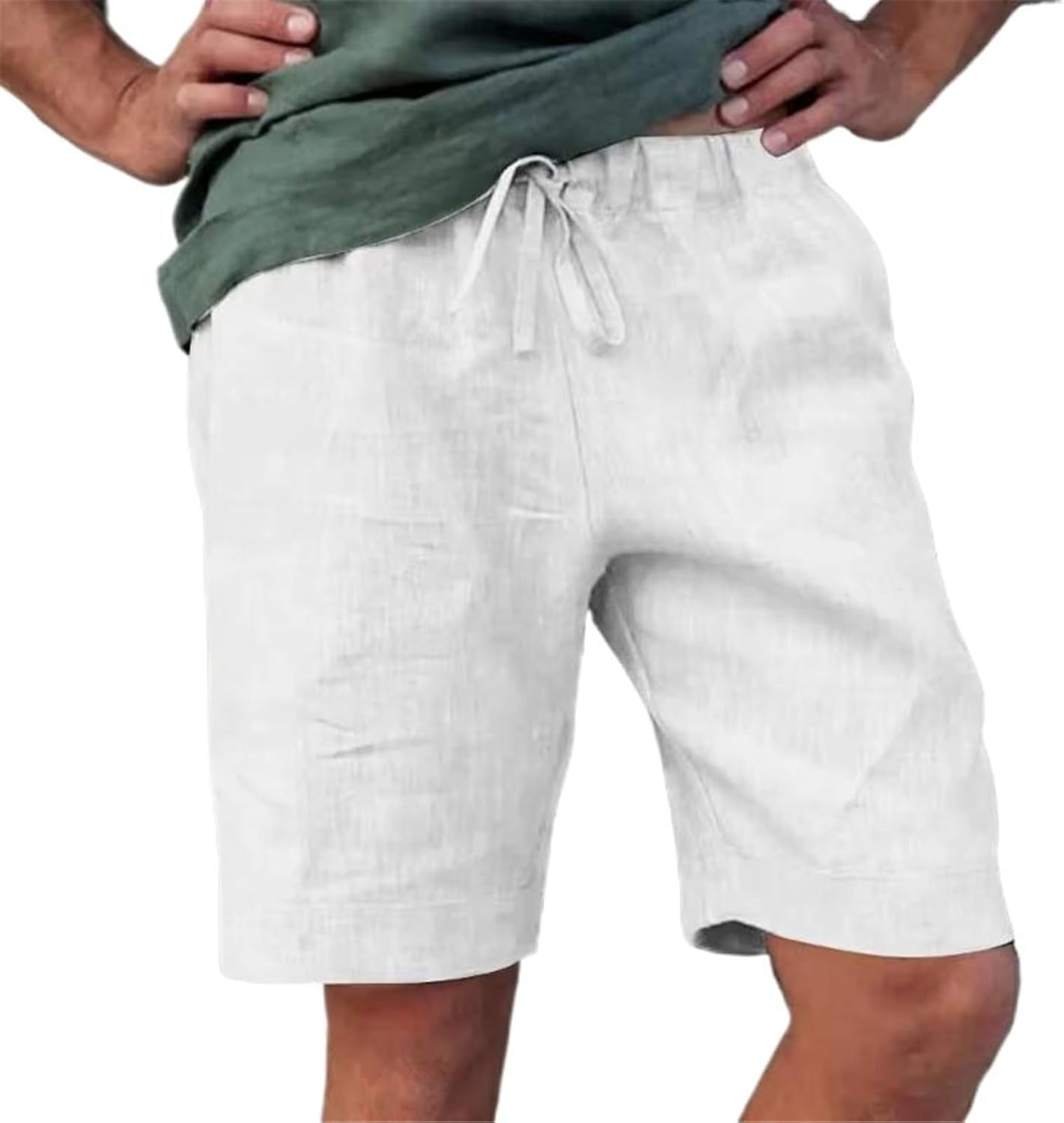 Men's Cargo Pocket Casual Shorts Hiking Drive Durable Utility Stretch Shorts