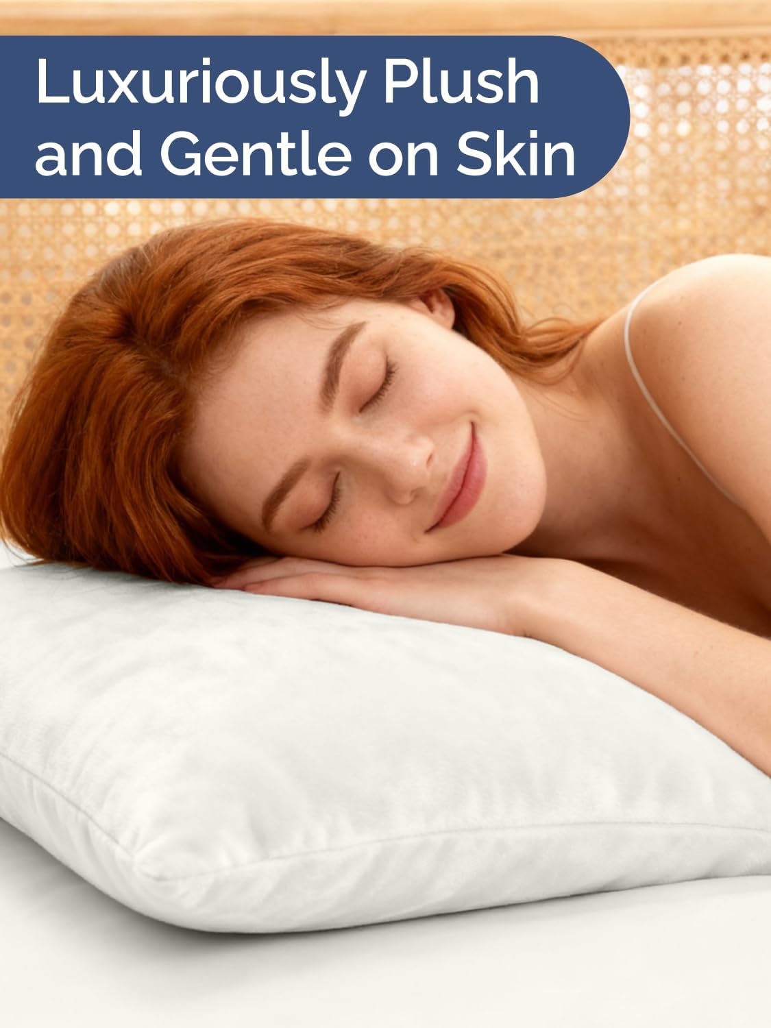 Fleece Queen Pillowcases - Set of 2 Queen Size Flannel Pillowcases - Super Soft Fleece Pillow Case Cover with Zipper for Bedroom, Sofa, Couch - Cozy Fuzzy Velvet Pillow Shams for All Seasons - Ivory - Image 4