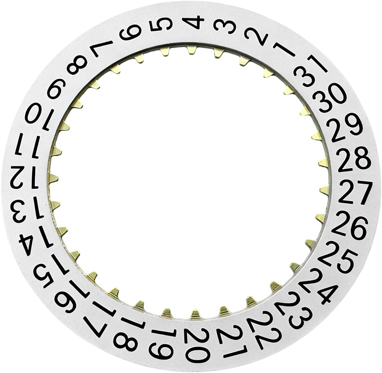 Date Disc Replacement for Panerai Tudor Movement Valjoux ETA 7750 Black/White 3H