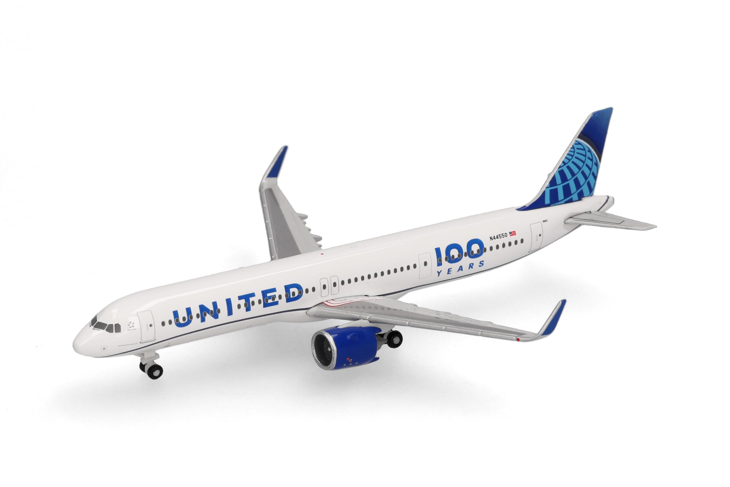 Herpa Modellino Aereo United Airlines Airbus A321neo 100 anni