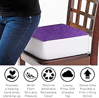 Vista 2 de Comfort Finds Rise with Ease - Cojín de asiento grueso y firme para silla, almohadilla de espuma extra gruesa para el hogar, patio, oficina