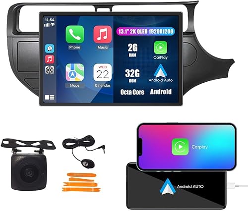 Miniatura 60 de Kunfine Coche Android Navegación Estéreo GPS Radio Reverse Cámara Pantalla 9 "IPS Pantalla Táctil Headunit Tablet Pad Media Player para Kia Rio