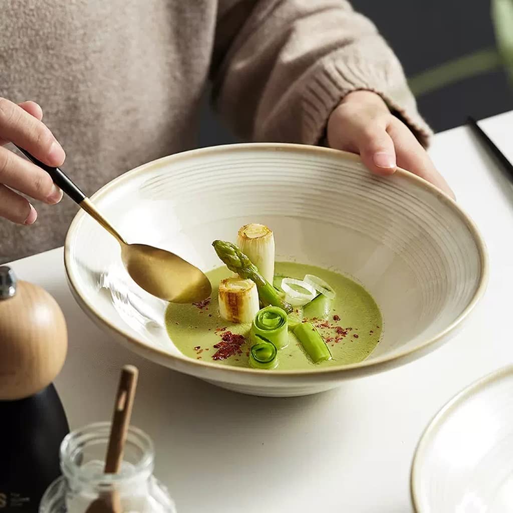 Tazones para servir Tazón de sopa Tazón Grande de cerámica para El hogar Tazón Grande de fideos para restaurante Tazón Grande para pescado hervido Tazón Grande para olla Tazón de cereales