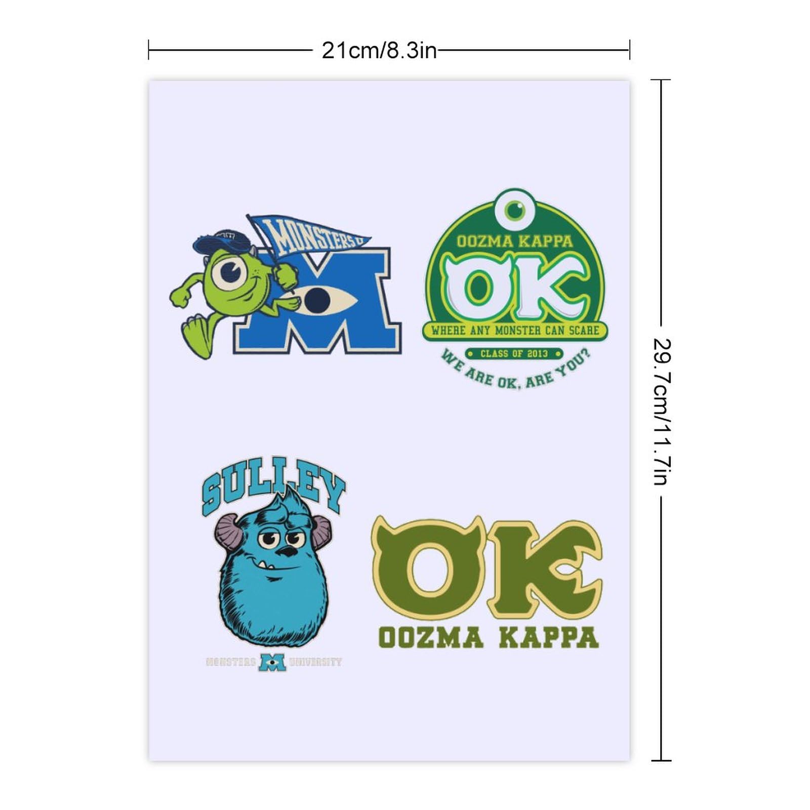 Amazon.co.jp: ステッカーセット モンスターズ・インク モンスターズ