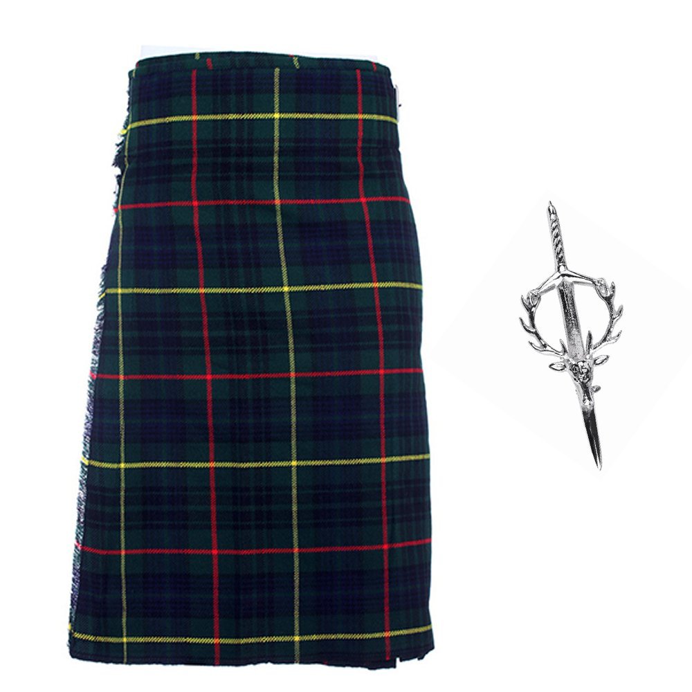 The Scotland Kilt Company Men's Budget 5 Yard Kilt - Hunting Stewart Modern - Casual Party Classic Scottish Outfit - 38”