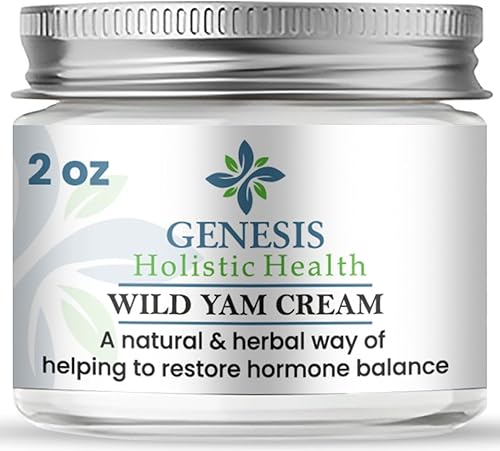 Genesis - Crema de raíz de ñame silvestre, crema equilibrante orgánica para mujeres, nutrición profunda e hidratación, hecha con raíz de ñame