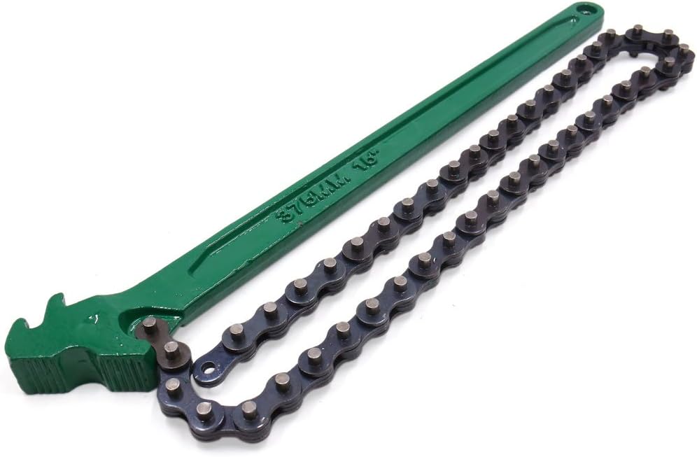 15 Inch Portable Multi-purpose Car Oil Filter Chain Wrench Spanner Removal Tool (id: 679 588 960 2d5 afd