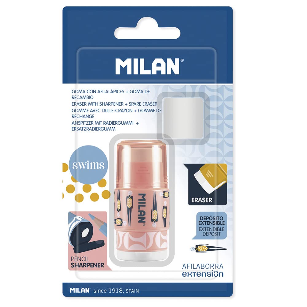 Milan Multicoloured 64233 Blister Extension Swims + 1 Replacement Rubber,