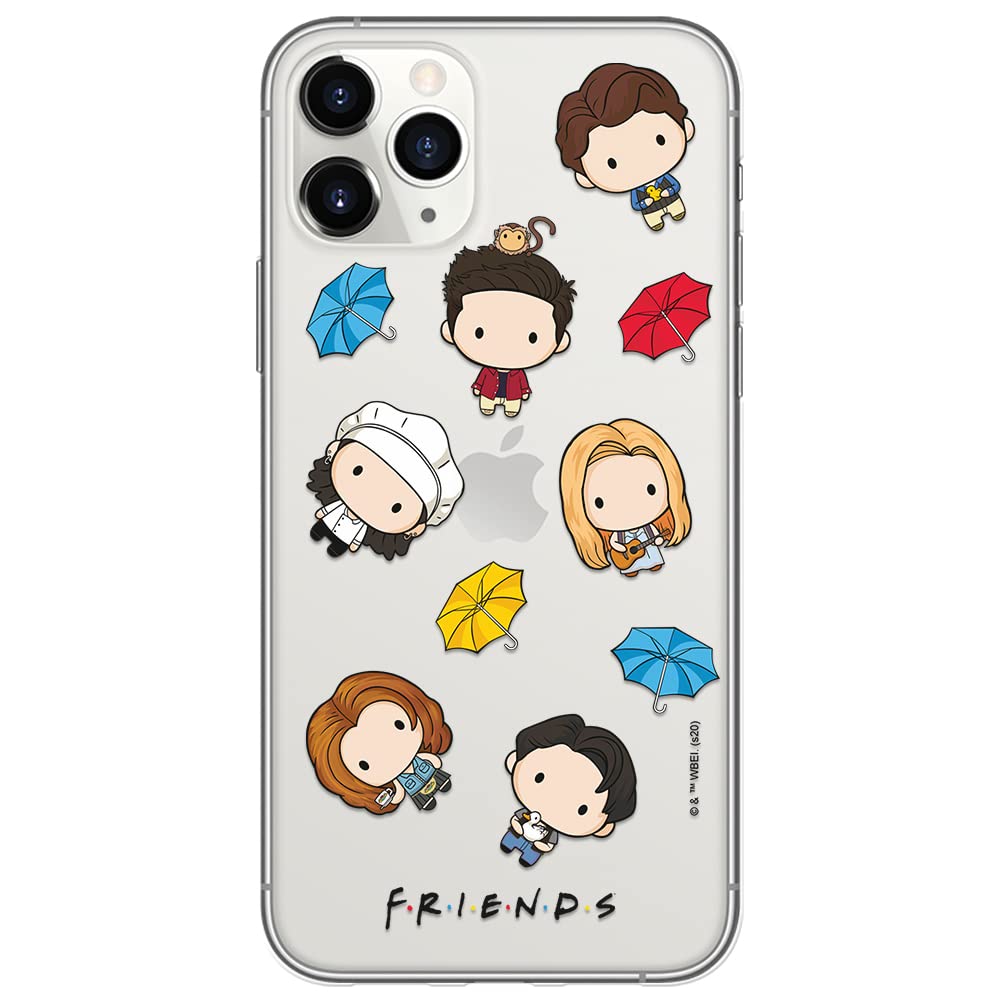 ERT GROUP mobile phone case for Iphone 11 original and officially Licensed Friends pattern 013 optimally adapted to the shape of the mobile phone, partially transparent