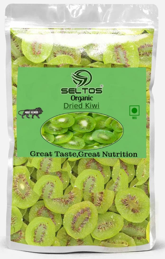 SELTOS organic nature Dried Kiwi / Dehydrated Candied Kiwi Slices (Pack of 900 Gram).-picture-18