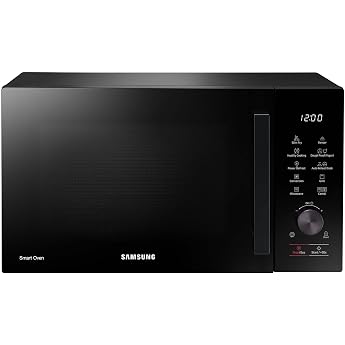 Samsung MC28A5137KK/E1 Combination Microwave with Grill and Hot Air 900 W 28 L Cooking Space AirFry Power Defrost Scratch-Resistant Ceramic Enamel Interior Black