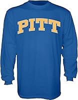 Vista 35 de Blue 84 NCAA Camiseta de Manga Larga para Hombre con Diseño Arqueado en Colores del Equipo