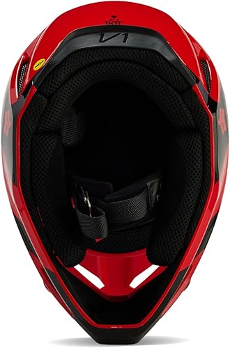 Miniatura 5 de Fox Racing Casco unisex para motocross V1, rojo fluorescente, XL
