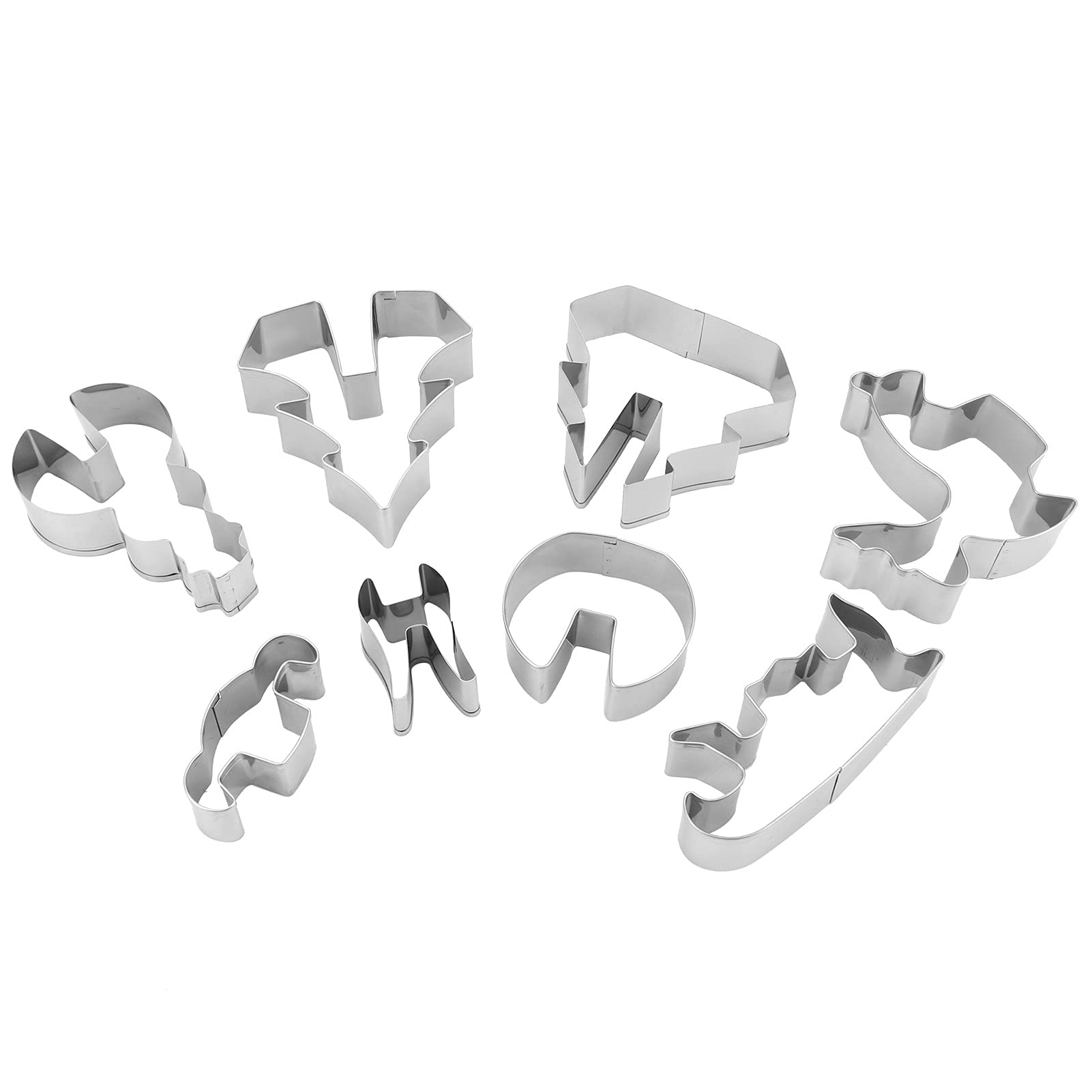 8Pcs Large Christmas Cookies Cutter Set, Biscuits Cutting Tool, Baking Accessories for Seasonal Deserts