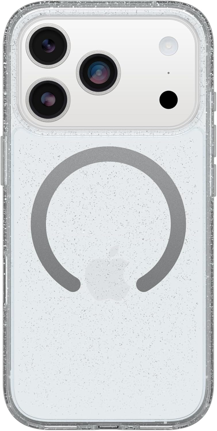 OtterBox iPhone 17 Pro Symmetry Series Clear Case - Stardust - Ultra-Thin, Sleek Silicone iPhone Case