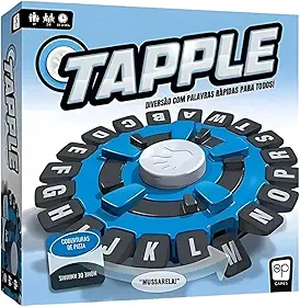 Stop Jogo De Tabuleiro Tapple 10 segundos – 36 Cartas com Palavras em Português – Cartas Resistentes e Alta Durabilidade - Para Jogar Entre Amigos - Jogo Para Familia Super Divertido Rapido e Dinamico