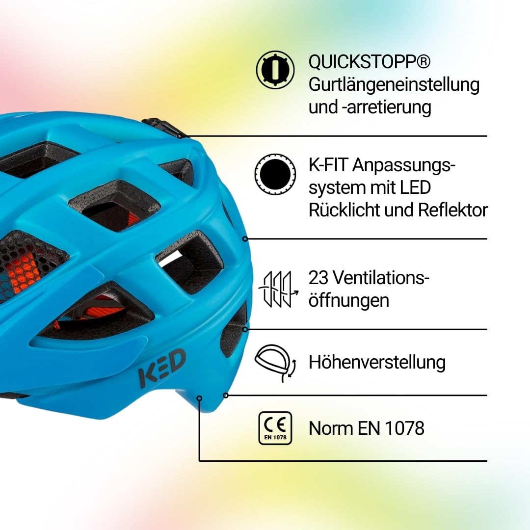 KED Kailu Jugend MTB Helm – Robuster Mountainbike-Helm Mit K-FIT Anpassungssystem Und Sicherer Gurtführung