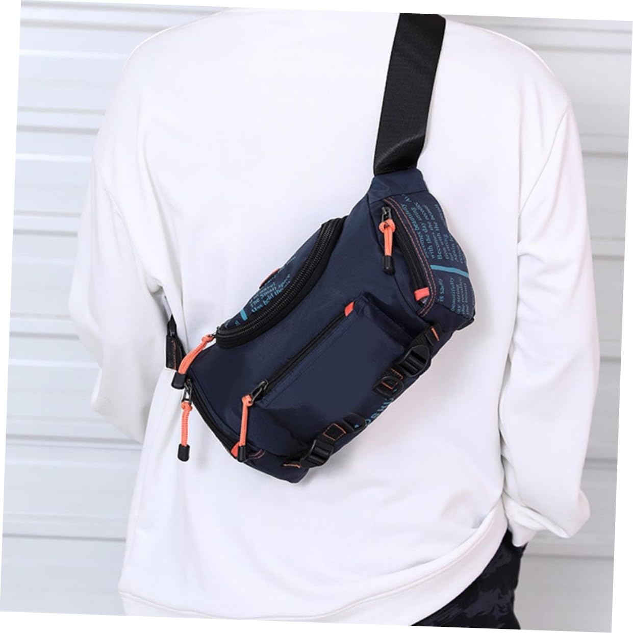 Milisten Bolsa De Pecho Riñonera para Camping y Montar Bicicleta Cangurera Resistente De Gran Capacidad para Actividades Al Aire