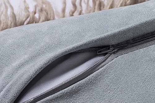 Miniatura 4 de OJIA Deluxe- Funda de cuero sintético esponjosa y mullida para cojines muy suave y decorativa