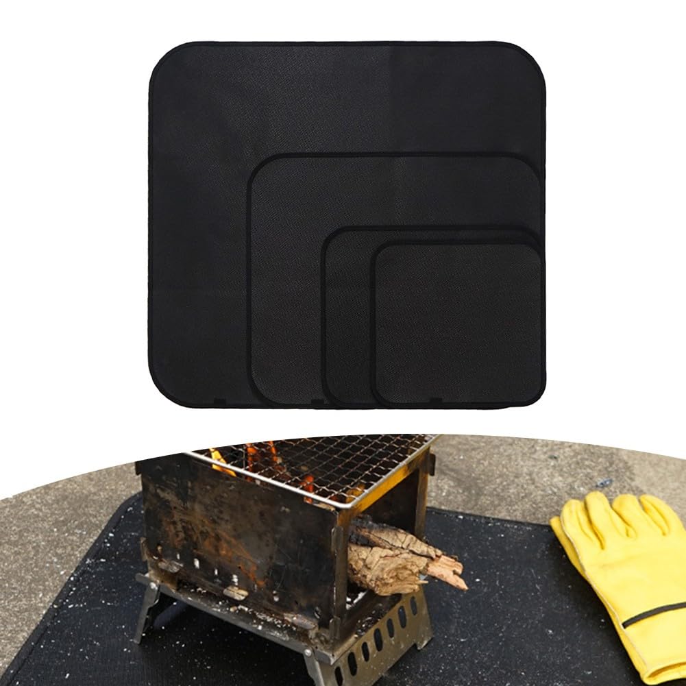 Sile Fibers Tapis ignifuge résistant à la chaleur pour camping, barbecue, utilisation en extérieur Reu pliable et antidérapant Idéal pour une cuisine sûre