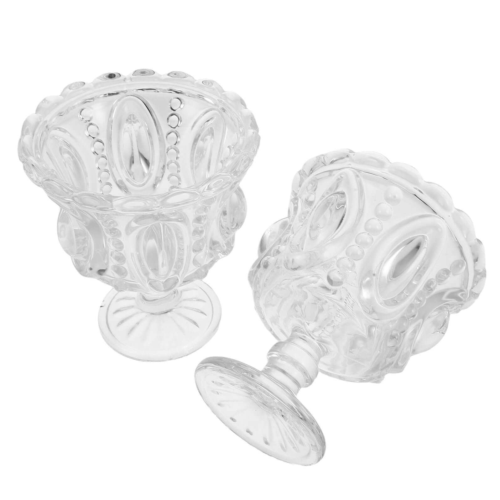 2 Piezas Cuencos de Vidrio para Postres Cuencos Transparentes Tazas para Helado para Pudín y Trifle